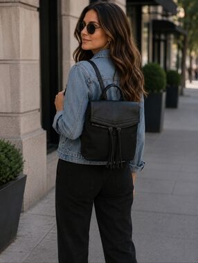 BODKIER Small Leather  Backpack NWOT